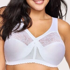 Glamorise MagicLift Original Wire-free Support Bra - White 40DD